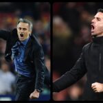 Mourinho Responds to Criticism of Mikel Arteta's Celebrations by Sharing a Collage of His Touchline ...