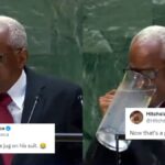 Haitian Presidential Transitional Council President Goes Viral for Gulping from Large Jug During UN ...