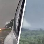 Shocking Footage Captures De*dly Tornado Outbreak R!pping Through Town as Hurricane Milton Makes Lan...