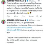 Child Allegedly R*ped, Parents Accused of Accepting N500K from Perpetrator to Drop Case in Port Harc...