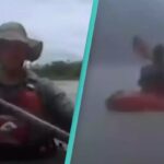 Kayakers Film Friend's F*tal Ambush by 'M@n-E@ter' Crocodile